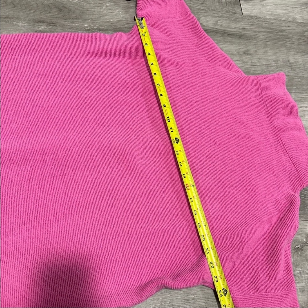 Free People Ottoman sweater Slouchy Tunic Barbie pink small oversized cozy comfy - Picture 7 of 7
